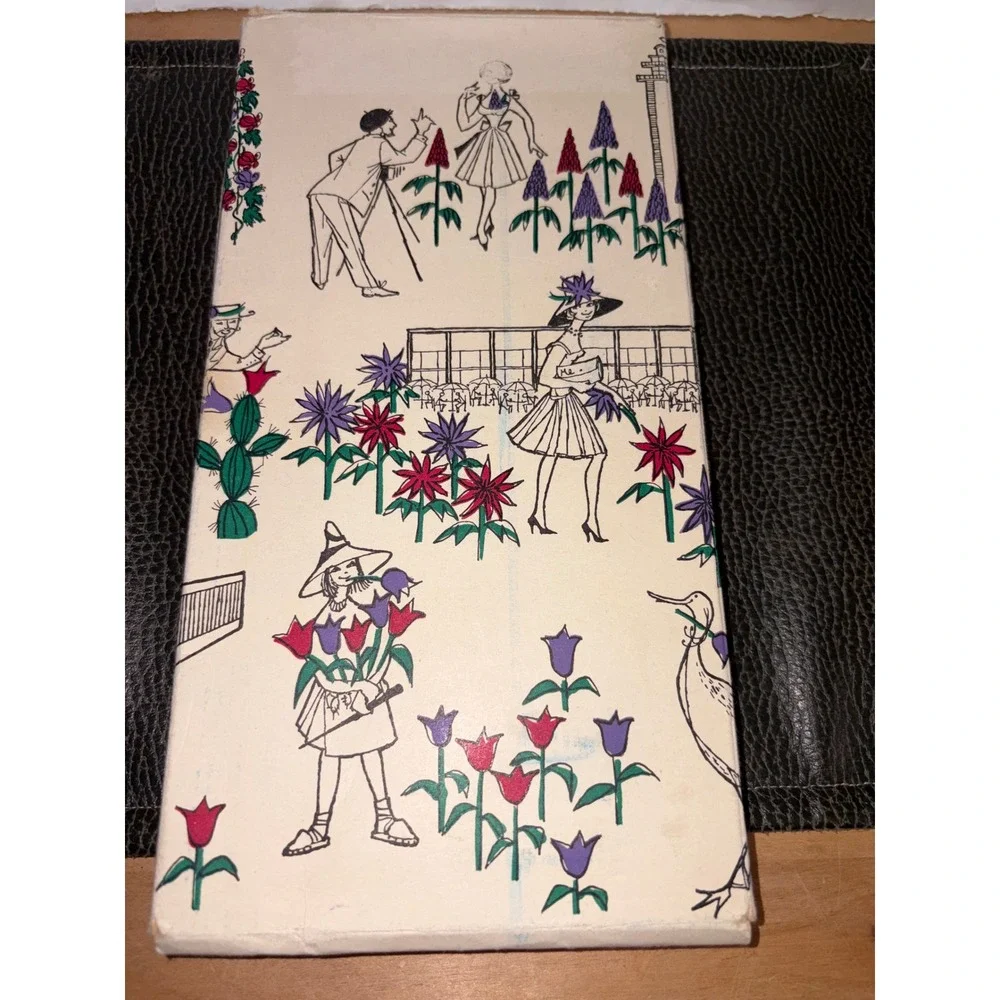 Rare vintage Mid-Century Modern cocktail napkin and snack knife Picnic Germany